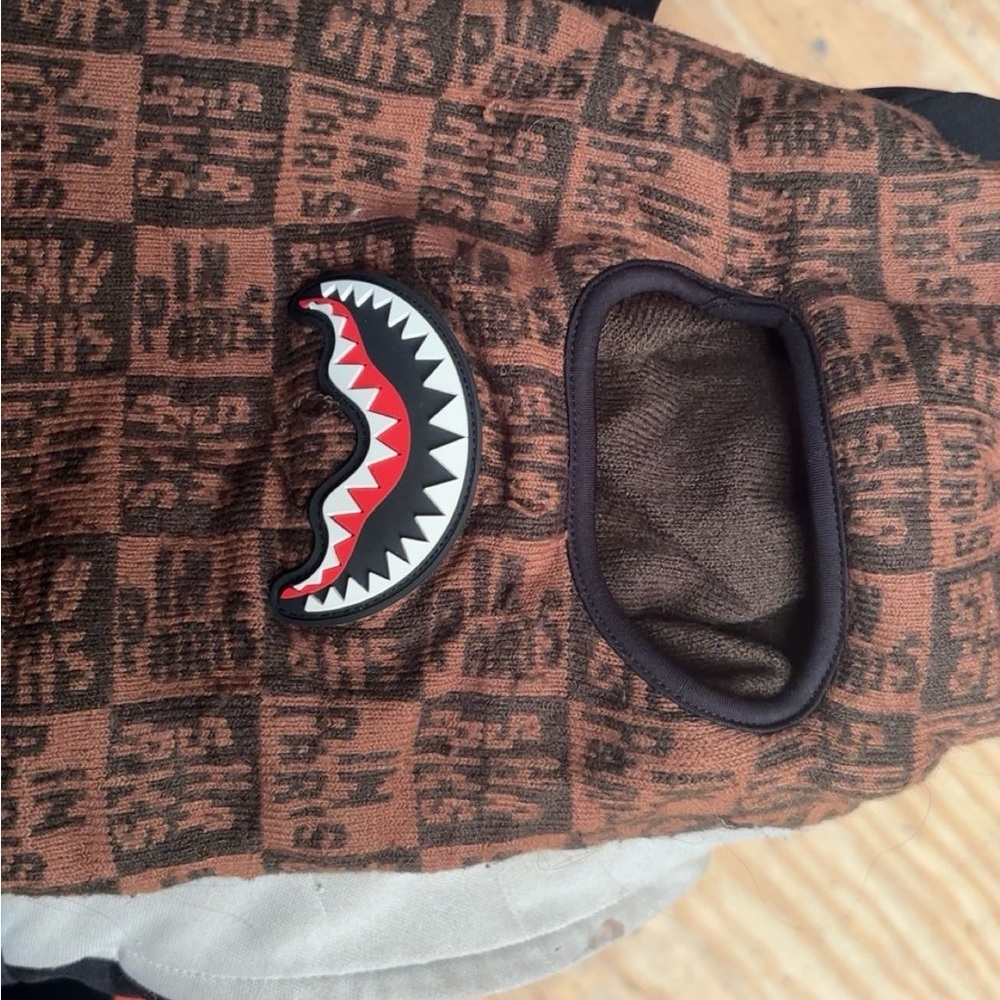 Sprayground Brown Shark Graphic Balaclava